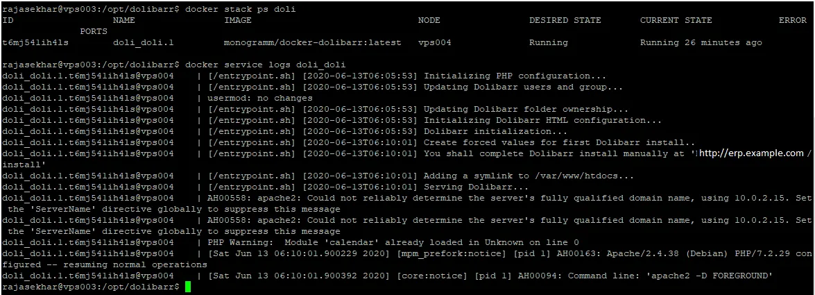 Dolibarr Stack Running Tasks
