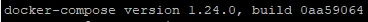 Docker Compose Version
