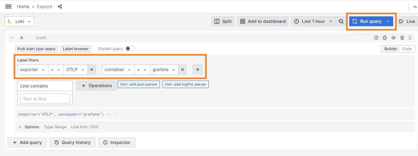 Grafana UI 5