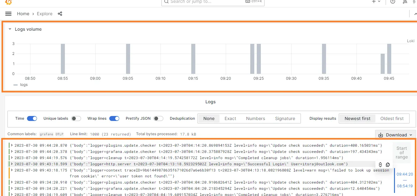 Grafana UI 6